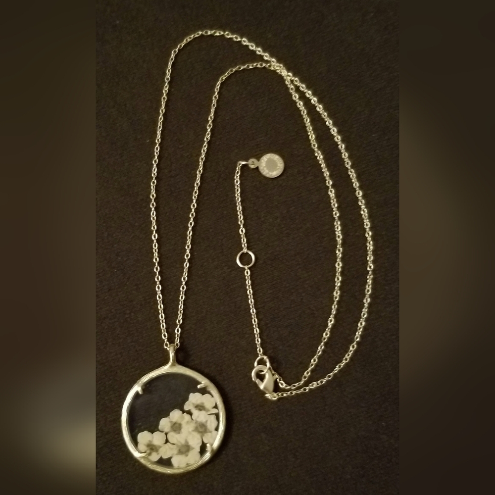 Catherine Weitzman Bridal Wreath May Floral Pendant Necklace-18KT/Sterling-New!!